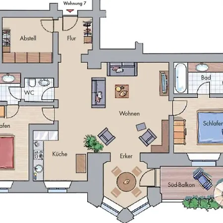 아파트 Jagdschloss Zu 7 *